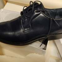 Scarpe eleganti stringate blu 42 come nuove