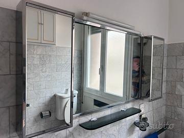 Specchio mensole bagno anni 70 veca ? Fontana arte