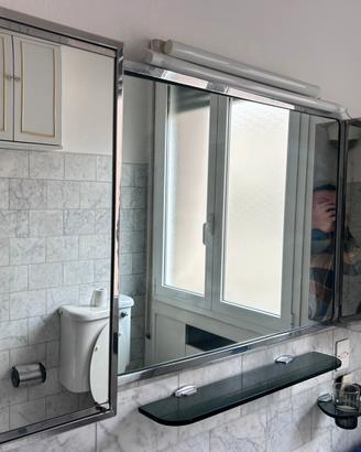 Specchio mensole bagno anni 70 veca ? Fontana arte