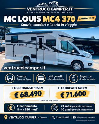 Mclouis MC4 370 2027 LETTI GEMELLI 7,45 DINETTE FA