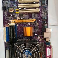 Scheda Madre ECS KT600-A con Athlon XP 2200