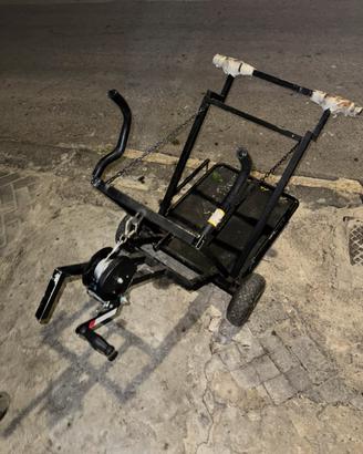 Carrello porta go kart
