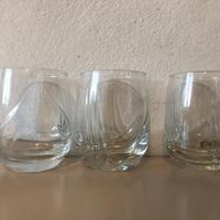 Set nr 3 bicchieri in vetro robusto
