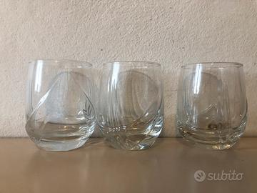 Set nr 3 bicchieri in vetro robusto