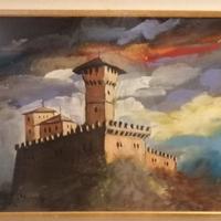 quadri olio di Romano Mussolini