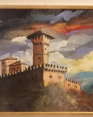 quadri olio di Romano Mussolini