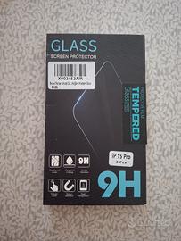 iPhone 15 pro - vetro temperato+cover