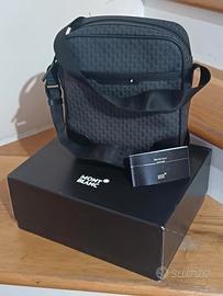 Montblanc nera tracolla borsetta originale nuova