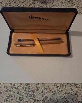 penna stilografica placata in oro