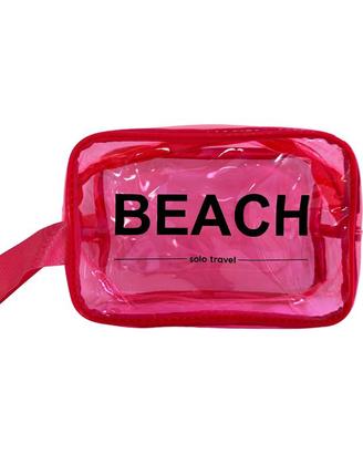 Borsa da spiaggia impermeabile rosa fluo