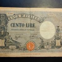 Banconota Barbetti 100 Lire 1933 Azzolini Cima SPL