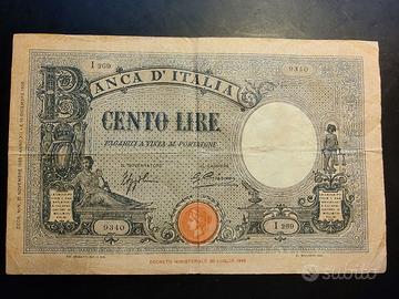 Banconota Barbetti 100 Lire 1933 Azzolini Cima SPL