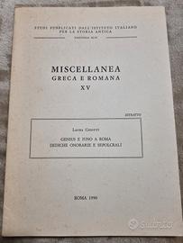 Genius e Iuno a Roma – Estratto accademico, Roma a