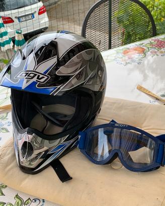 Casco cross agv