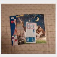 set 3 quaderni quadretto 1 cm