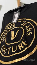 👕 Versace Jeans Couture T-Shirt Nero/Oro Tg. S