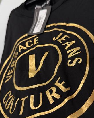 👕 Versace Jeans Couture T-Shirt Nero/Oro Tg. S