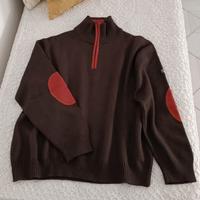 Maglione uomo Navigare chiusura mezza zip.