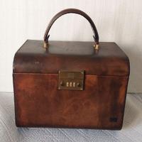 Beauty Case vintage in cuoio