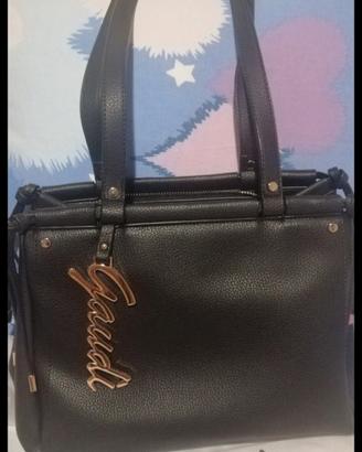 gaudi borsa a tracolla pelle nera mai usata 