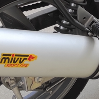 Silenziatore MiVV oval Kawasaki er5 omologato