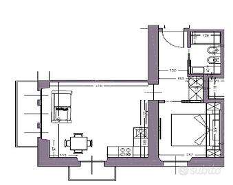 SLENDIDO BILOCALE CON TERRAZINO E BALCONE COMPLETA