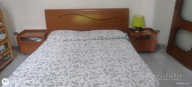 letto matrimoniale + 2 comodini + materasso