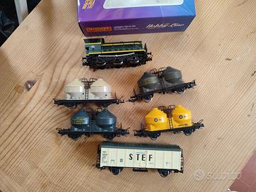 LIMA H0 CONVOGLIO CANTIERE MERCI SNCF