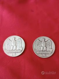Monete argento Vittorio Emanuele