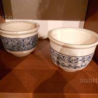 Vaso in ceramica bianca