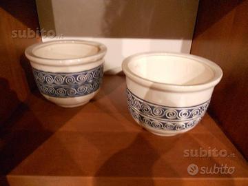 Vaso in ceramica bianca