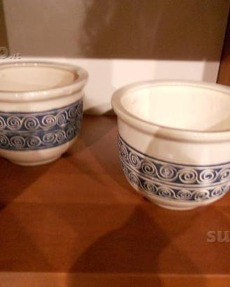 Vaso in ceramica bianca