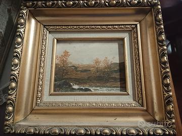 quadro con cornice in legno