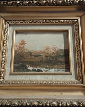 quadro con cornice in legno