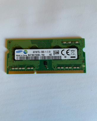 RAM 4GB SAMSUNG DDR3 PC3L 12800 1600MHz