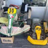 2 kart tony kart 125 2 t. + carrello kart doppio