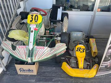 2 kart tony kart 125 2 t. + carrello kart doppio