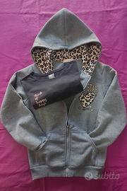 Set felpa + maglia bimba