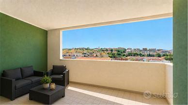 Trilocale al quarto piano con terrazza a livello