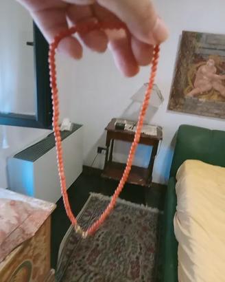 Girocollo Donna corallo e oro