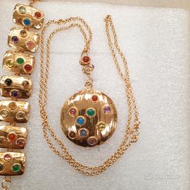 Giovanni Raspini parure collana e bracciale argent