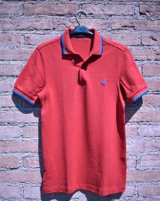 polo fred perry rossa fragola taglia s slim fit