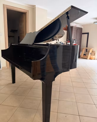 struttura per pianoforte digitale nero lucido 