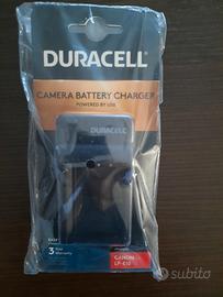 NUOVO caricabatterie DURACELL per batterie Canon