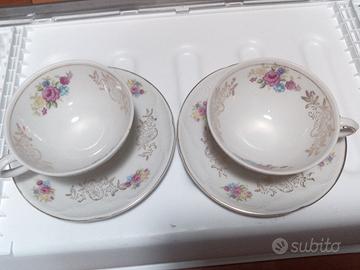 Coppia di tazze da tè/caffè del 1952 - Porcellana