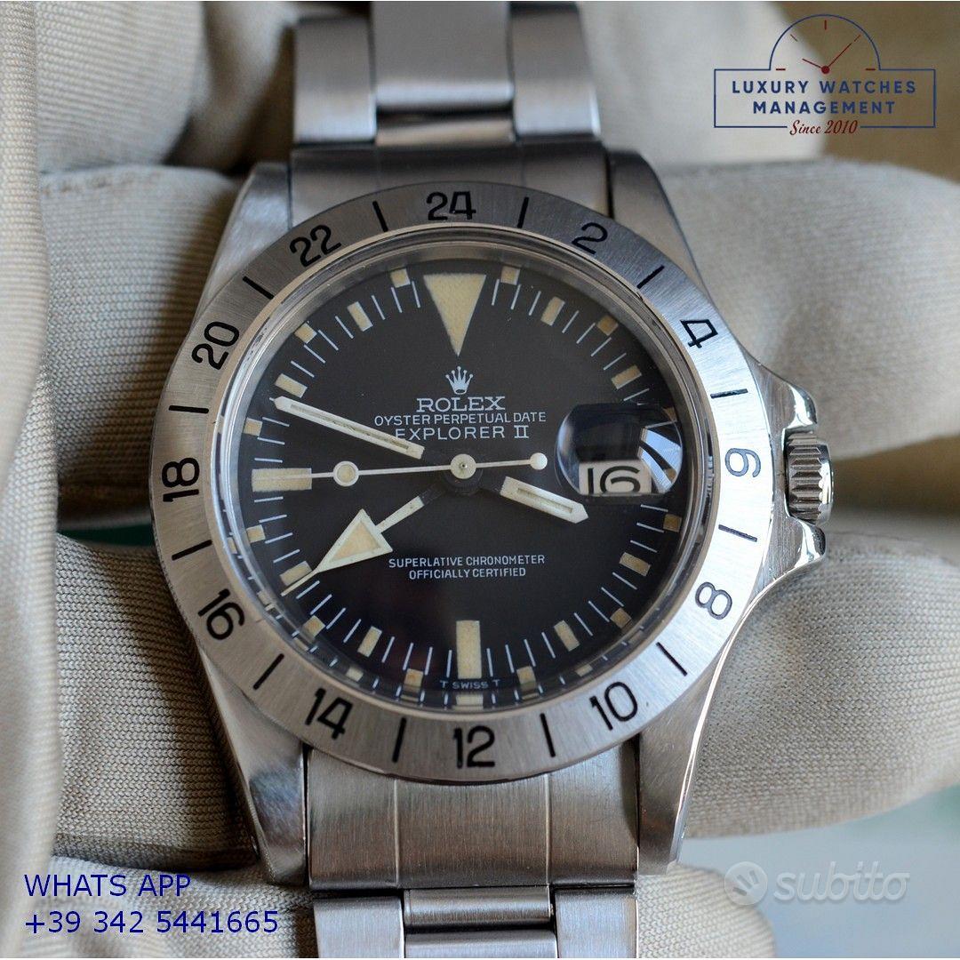 Subito LUXURY WATCHES RIMINI ROLEX Explorer II 1655 Freccione Albino MK2 1975 s Abbigliamento e Accessori In vendita a Rimini
