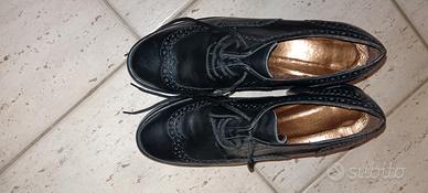 tronchetto nero in pelle