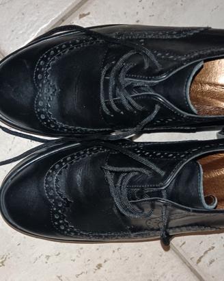 tronchetto nero in pelle