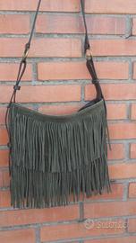 Borsa camoscio con frange