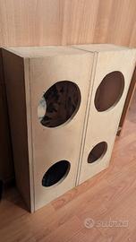Box acustico speaker mdf 16mm 20cm / 16cm separato